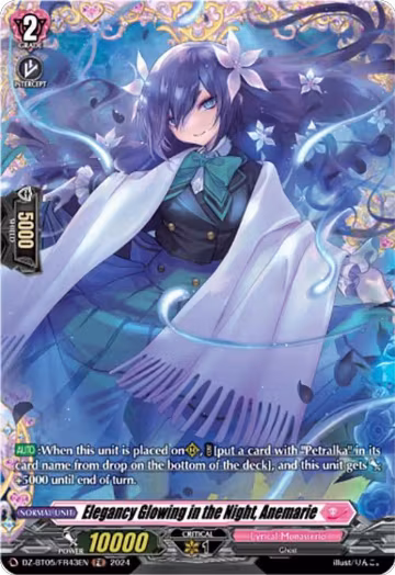 Elegancy Glowing in the Night, Anemarie (FR) (DZ-BT05/FR43EN), DZ-BT05: Omniscient Awakening — Vanguard card price
