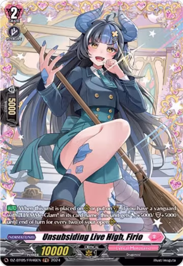 Unsubsiding Live High, Firio (FR) (DZ-BT05/FR46EN), DZ-BT05: Omniscient Awakening — Vanguard card price
