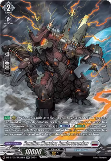 Bonding Monster, Jumboscrusher (SR) (DZ-BT05/SR21EN), DZ-BT05: Omniscient Awakening — Vanguard card price