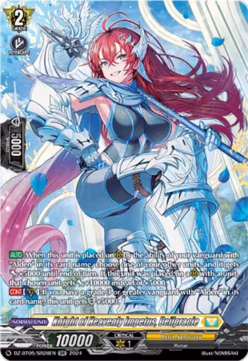 Knight of Heavenly Impetus, Deilpracie (SR) (DZ-BT05/SR28EN), DZ-BT05: Omniscient Awakening — Vanguard card price