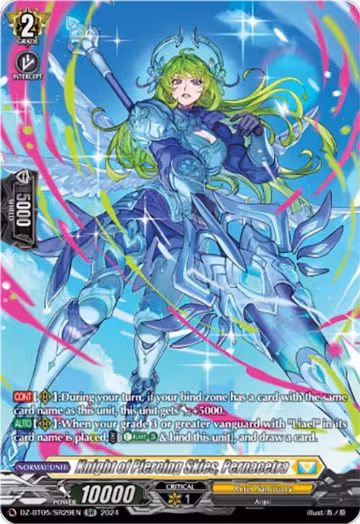 Knight of Piercing Skies, Pernacetra (SR) (DZ-BT05/SR29EN), DZ-BT05: Omniscient Awakening — Vanguard card price
