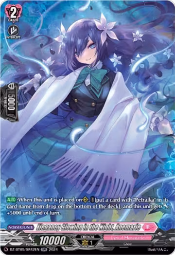 Elegancy Glowing in the Night, Anemarie (SR) (DZ-BT05/SR42EN), DZ-BT05: Omniscient Awakening — Vanguard card price