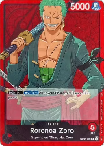 Roronoa Zoro (OP01-001) — card price