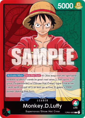 Monkey.D.Luffy (003) (OP01-003) — card price