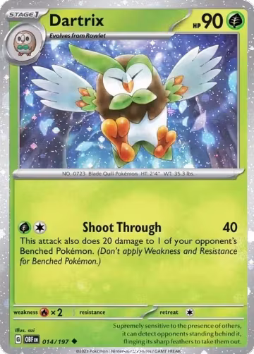 Dartrix - 014/197 (Cosmos Holo) (014/197), Miscellaneous Cards & Products — Pokémon card price