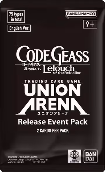 Code Geass: Lelouch of the Rebellion - Release Event Pack, CODE GEASS: Lelouch of the Rebellion Release Event Cards — Union Arena sealed product price