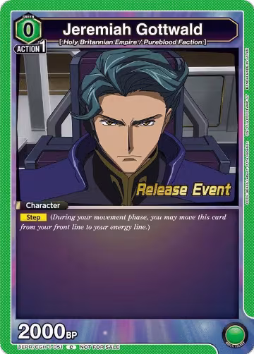Jeremiah Gottwald (051) (UEPR/CGH-1-051), CODE GEASS: Lelouch of the Rebellion Release Event Cards — Union Arena card price