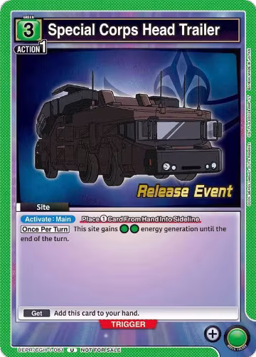 Special Corps Head Trailer (UEPR/CGH-1-061), CODE GEASS: Lelouch of the Rebellion Release Event Cards — Union Arena card price