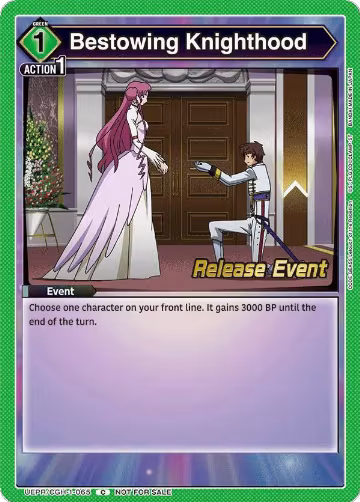 Bestowing Knighthood (UEPR/CGH-1-065), CODE GEASS: Lelouch of the Rebellion Release Event Cards — Union Arena card price