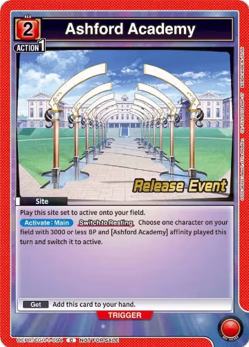 Ashford Academy (UEPR/CGH-1-094), CODE GEASS: Lelouch of the Rebellion Release Event Cards — Union Arena card price