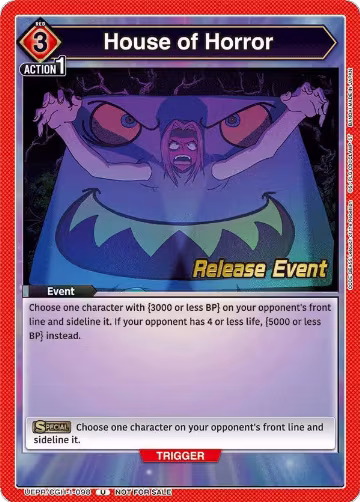 House of Horror (UEPR/CGH-1-098), CODE GEASS: Lelouch of the Rebellion Release Event Cards — Union Arena card price