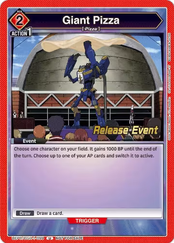 Giant Pizza (UEPR/CGH-1-099), CODE GEASS: Lelouch of the Rebellion Release Event Cards — Union Arena card price
