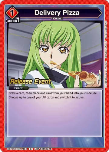 Delivery Pizza (UEPR/CGH-1-100), CODE GEASS: Lelouch of the Rebellion Release Event Cards — Union Arena card price