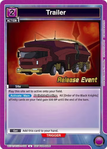 Trailer (UEPR/CGH-1-108), CODE GEASS: Lelouch of the Rebellion Release Event Cards — Union Arena card price