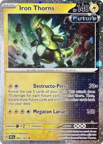 Iron Thorns - 062/162 (Cosmos Holo) (062/162), Miscellaneous Cards & Products — Pokémon card price