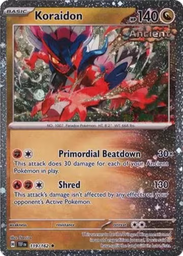 Koraidon - 119/162 (Cosmos Holo) (119/162), Miscellaneous Cards & Products — Pokémon card price