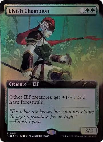 Elvish Champion (Extended Art) (761), Secret Lair Drop Series — Magic card price