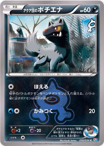Team Aqua's Poochyena (016/034), Magma Gang vs Aqua Gang: Double Crisis — Pokémon JP card price