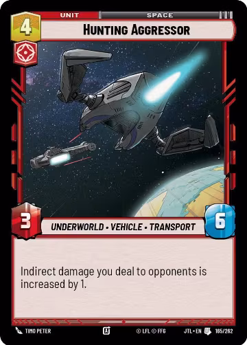 Hunting Aggressor (165/262), Jump to Lightspeed — Star Wars card price