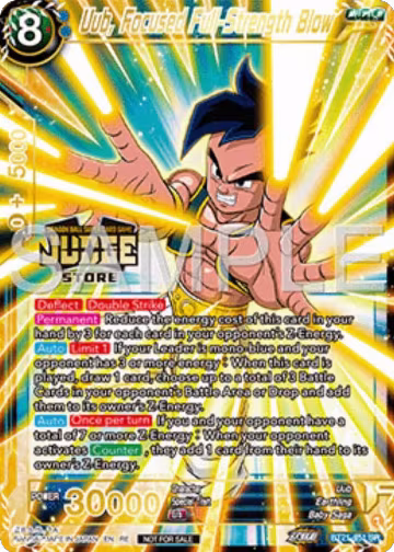 Uub, Focused Full-Strength Blow (Judge Pack Vol.16) (Store) (BT21-051), Judge Promotion Cards — DB Super card price