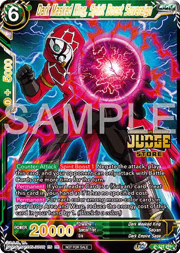 Dark Masked King, Spirit Boost Sovereign (Judge Pack Vol.16) (Store) (P-321), Judge Promotion Cards — DB Super card price