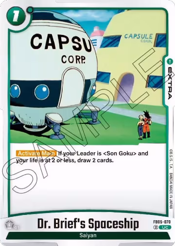 Dr. Brief's Spaceship (FB05-070), New Adventure — DB Fusion card price