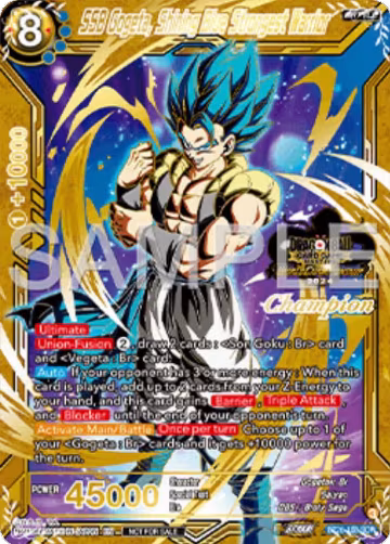 SSB Gogeta, Shining Blue Strongest Warrior (Champion) (BT26-138), Tournament Promotion Cards — DB Super card price