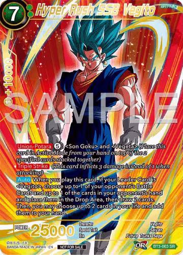 Hyper Rush SSB Vegito (Championship 2024 Finals Pack) (Gold Stamped) (BT3-063), Tournament Promotion Cards — DB Super card price
