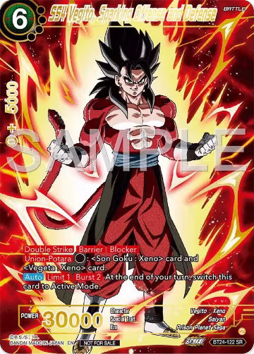 SS4 Vegito, Sparking Offense and Defense (Championship 2024 Finals Pack) (Gold Stamped) (BT24-122), Tournament Promotion Cards — DB Super card price