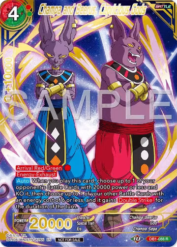 Champa and Beerus, Capricious Gods (Championship 2024 Finals Pack) (Gold Stamped) (DB1-088), Tournament Promotion Cards — DB Super card price