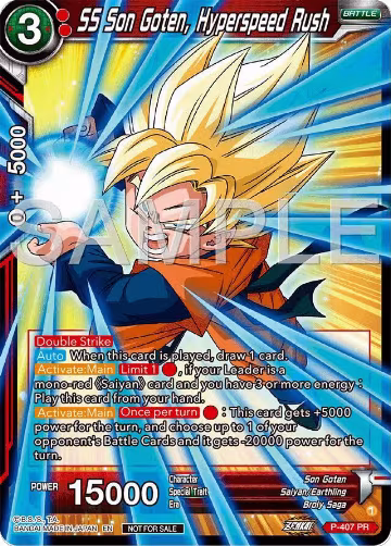 SS Son Goten, Hyperspeed Rush (Championship 2024 Finals Pack) (P-407), Tournament Promotion Cards — DB Super card price