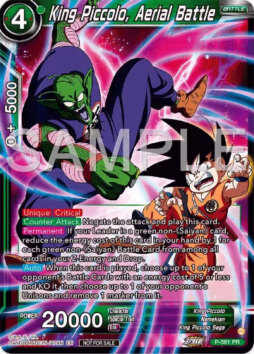 King Piccolo, Aerial Battle (Championship 2024 Finals Pack) (P-561), Tournament Promotion Cards — DB Super card price