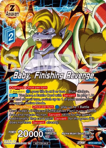 Baby, Finishing Revenge (Championship 2024 Finals Zenkai Pack) (BT21-037), Tournament Promotion Cards — DB Super card price