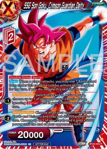 SSG Son Goku, Crimson Guardian Deity (Championship 2024 Finals Zenkai Pack) (BT24-004), Tournament Promotion Cards — DB Super card price