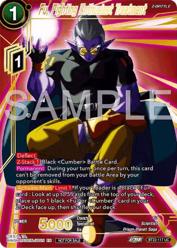 Fu, Fighting Enthusiast Treatment (Championship 2024 Finals Zenkai Pack) (Gold Stamped) (BT22-117), Tournament Promotion Cards — DB Super card price
