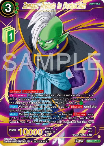 Zamasu, Prelude to Destruction (Championship 2024 Finals Zenkai Pack) (Gold Stamped) (BT23-075), Tournament Promotion Cards — DB Super card price