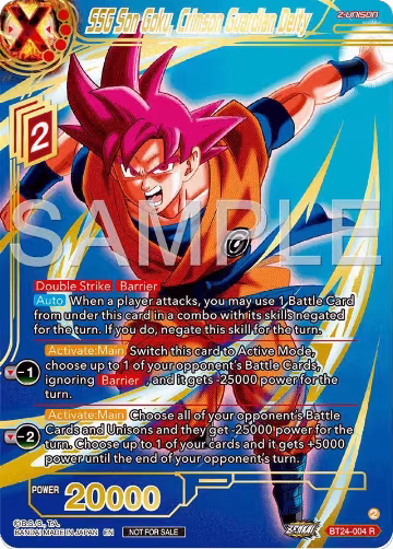SSG Son Goku, Crimson Guardian Deity (Championship 2024 Finals Zenkai Pack) (Gold Stamped) (BT24-004), Tournament Promotion Cards — DB Super card price