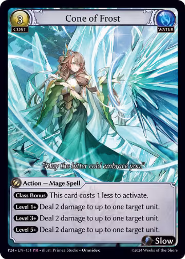 Cone of Frost (151), Promotional Cards — Grand Archive card price
