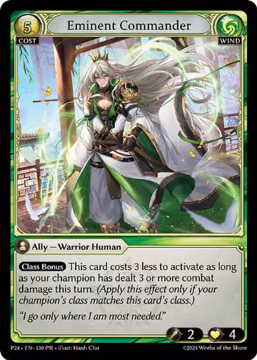Eminent Commander (130), Promotional Cards — Grand Archive card price