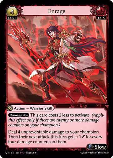 Enrage (131), Promotional Cards — Grand Archive card price