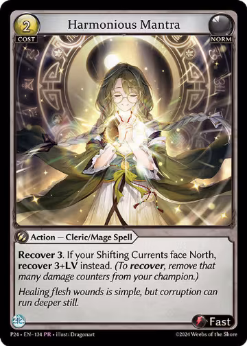 Harmonious Mantra (134), Promotional Cards — Grand Archive card price