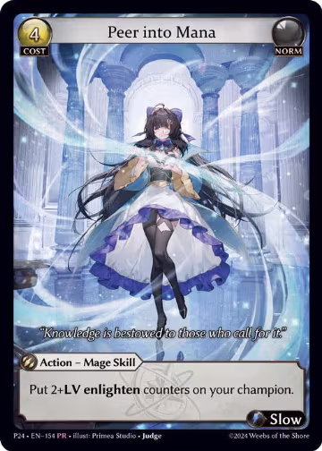 Peer into Mana (154), Promotional Cards — Grand Archive card price