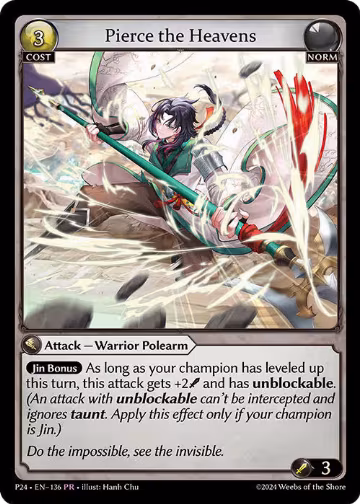 Pierce the Heavens (136), Promotional Cards — Grand Archive card price