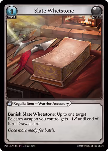 Slate Whetstone (144), Promotional Cards — Grand Archive card price