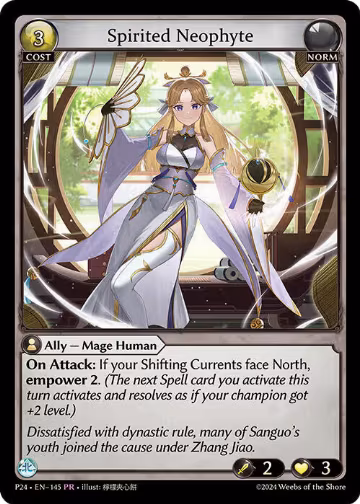 Spirited Neophyte (145), Promotional Cards — Grand Archive card price