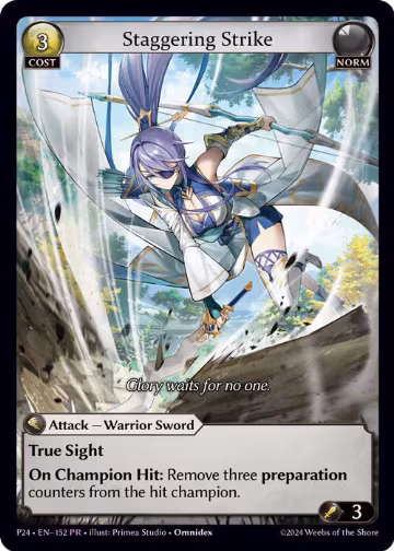 Staggering Strike (152), Promotional Cards — Grand Archive card price