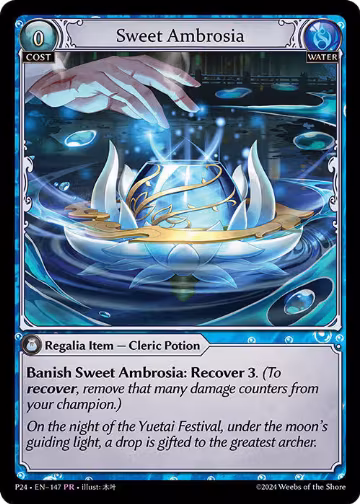 Sweet Ambrosia (147), Promotional Cards — Grand Archive card price