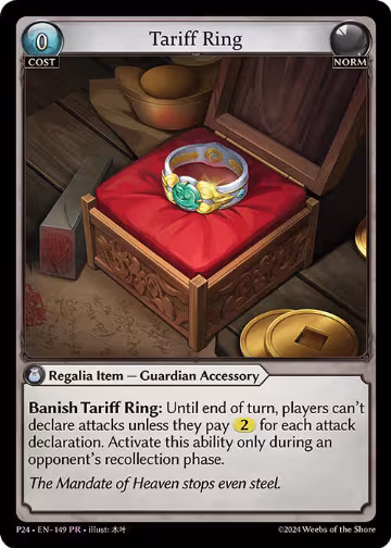 Tariff Ring (149), Promotional Cards — Grand Archive card price