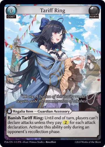Tariff Ring (115) (115), Promotional Cards — Grand Archive card price