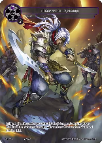 Nighttime Raiders (WL059), Promo Cards — Force of Will card price